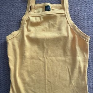 Wild Fable Yellow Cropped Tank